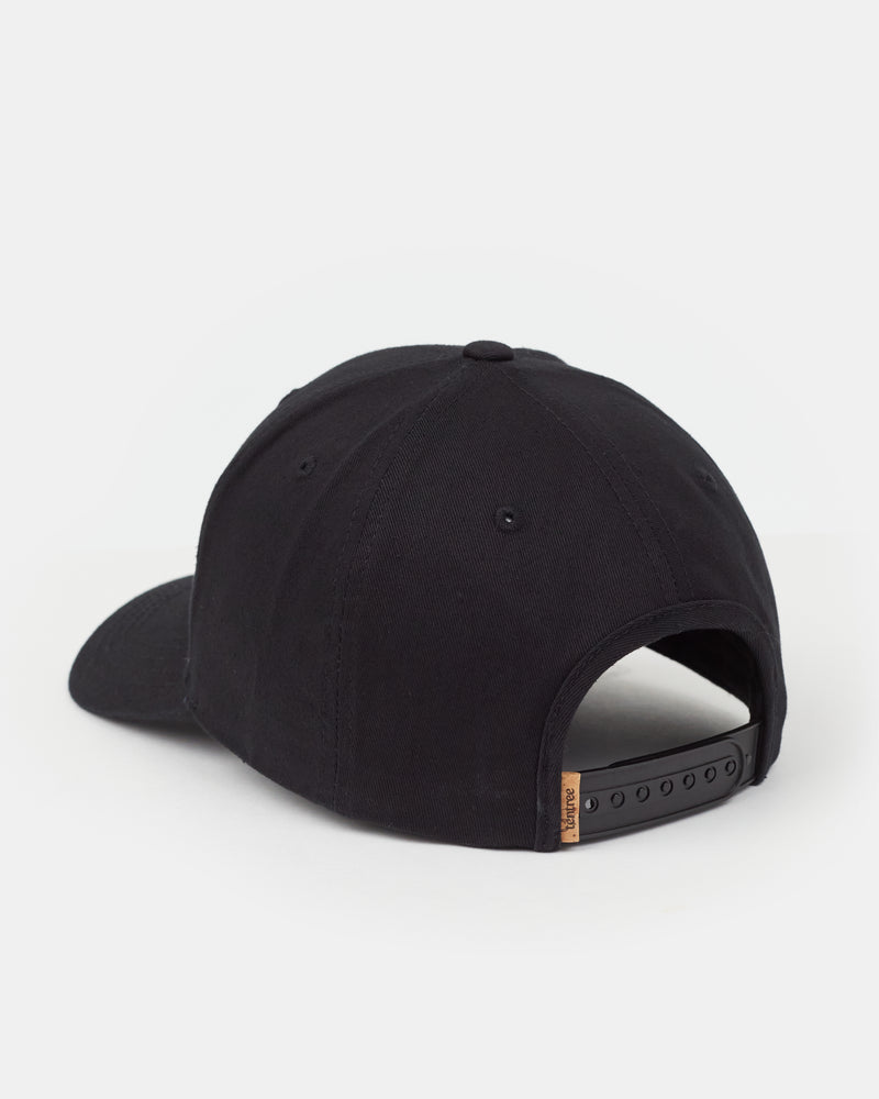 Black-Adjustable-Organic-Cotton-Baseball-Cap