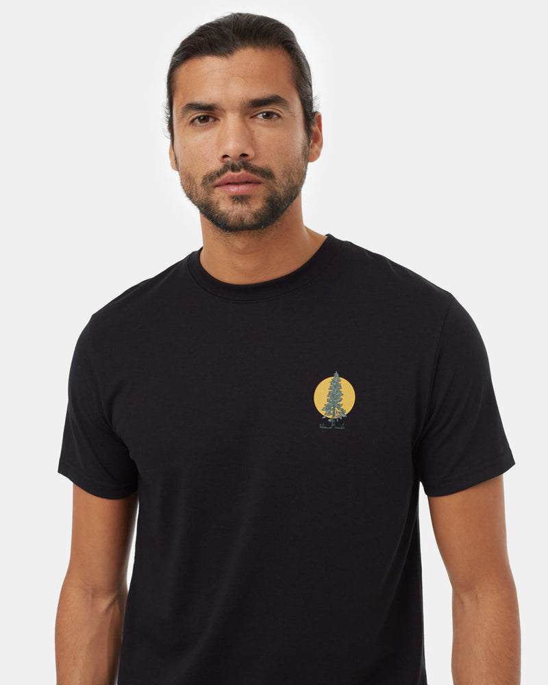 Black-Crew-Neck-Short-Sleeve-Graphic-T-Shirt
