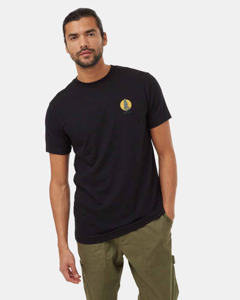Black-Crew-Neck-Short-Sleeve-Graphic-T-Shirt