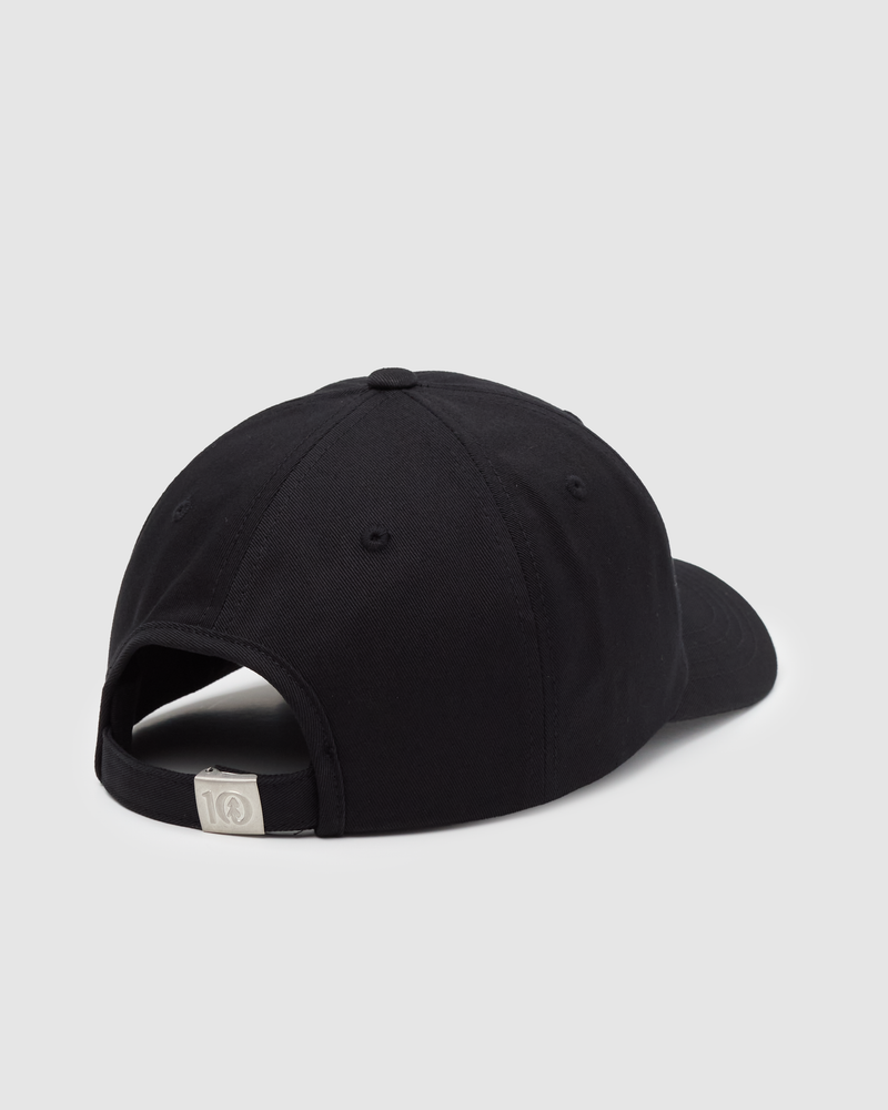 Black-Low-profile-Embroidered-Ball-Cap