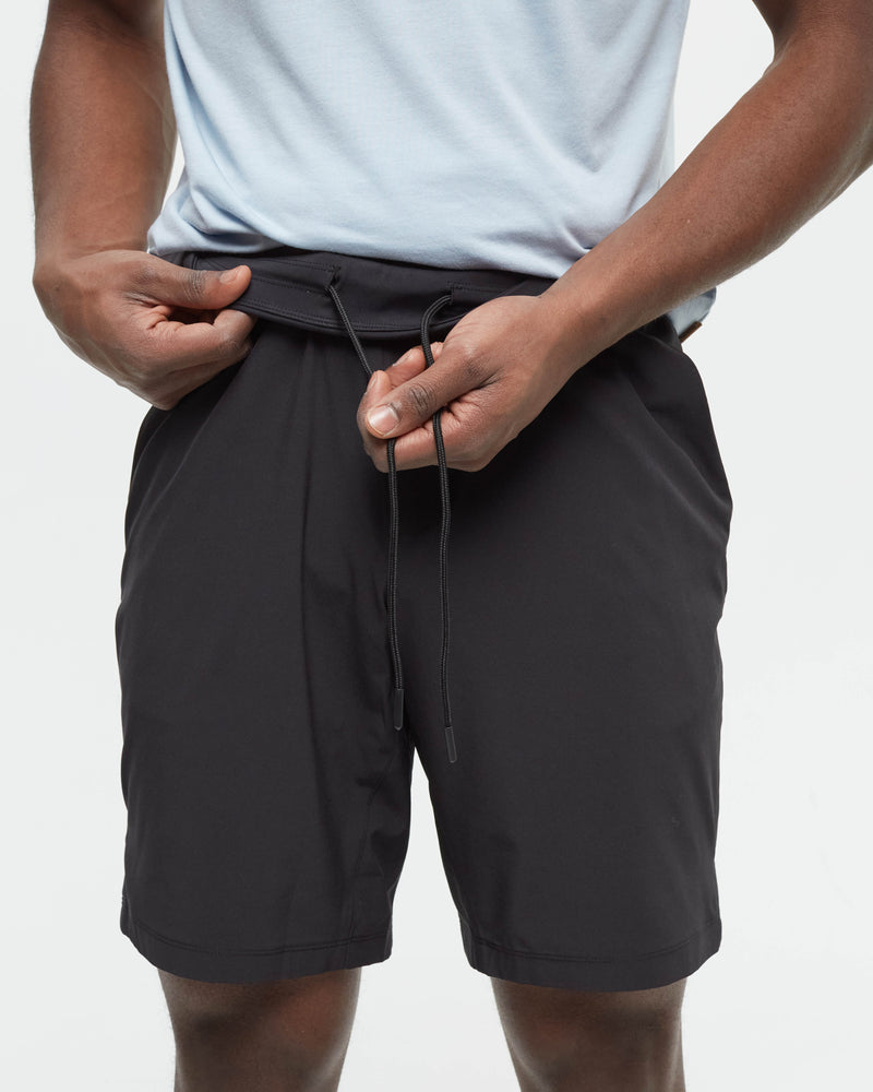 Black-Mens-Repreve-Polyester-Sport-Shorts