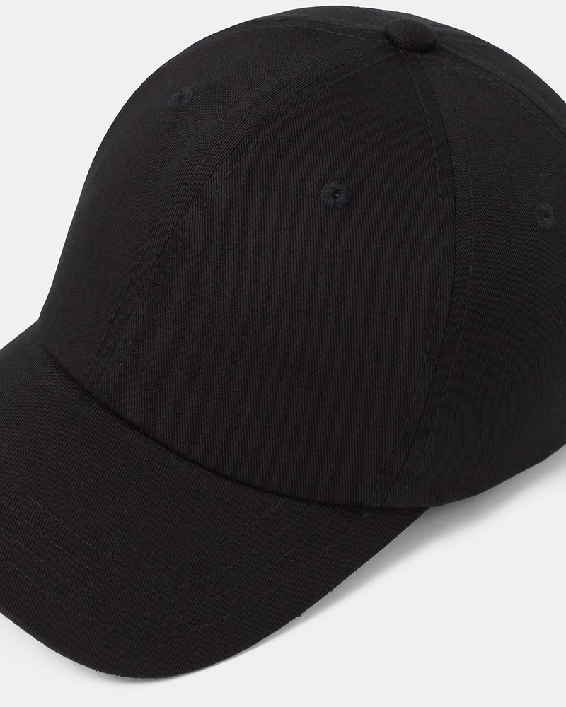 Black-Organic-Cotton-Low-Profile-Baseball-Cap