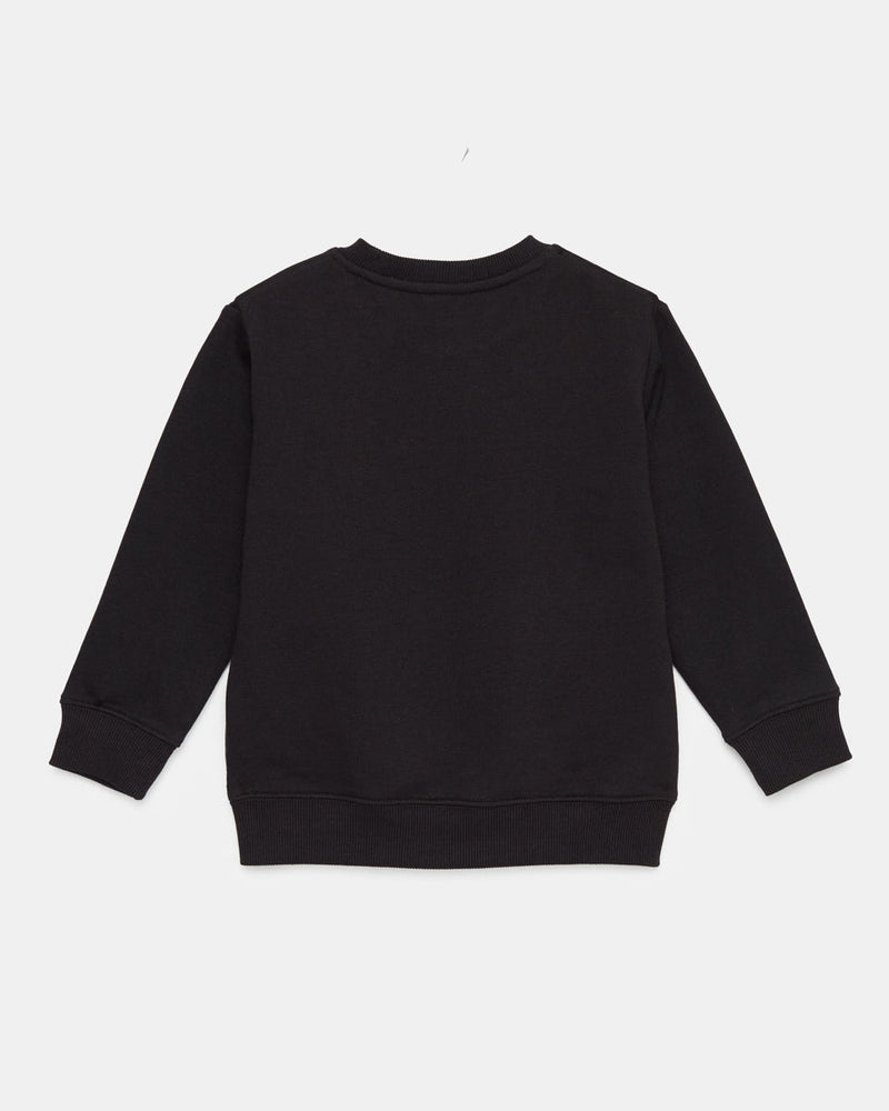 Black-Organic-Cotton-Ribbed-Collar-Graphic-Sweatshirt