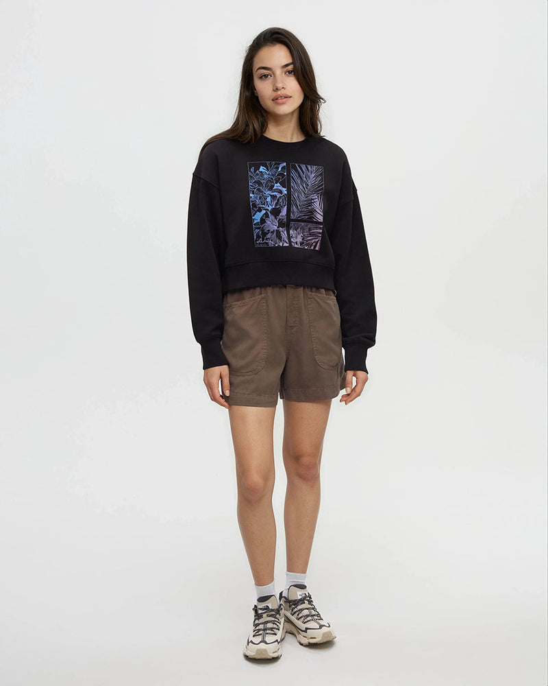 Black-Oversized-Cropped-Graphic-Crew-Neck