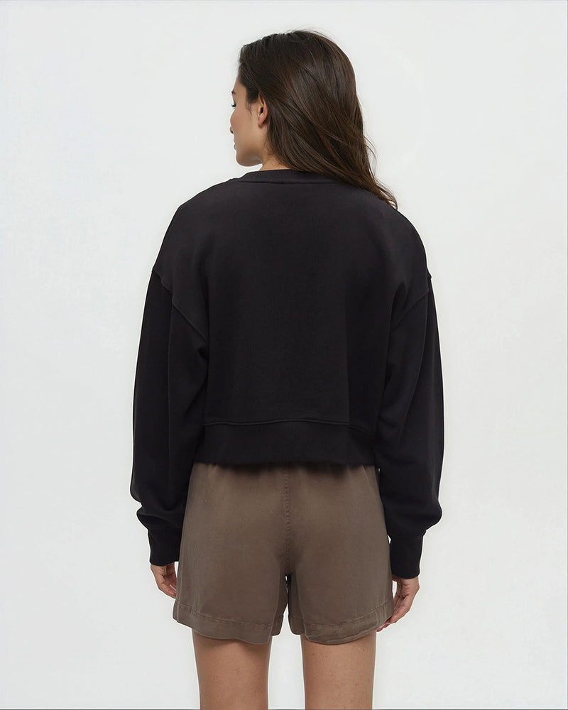 Black-Oversized-Cropped-Graphic-Crew-Neck