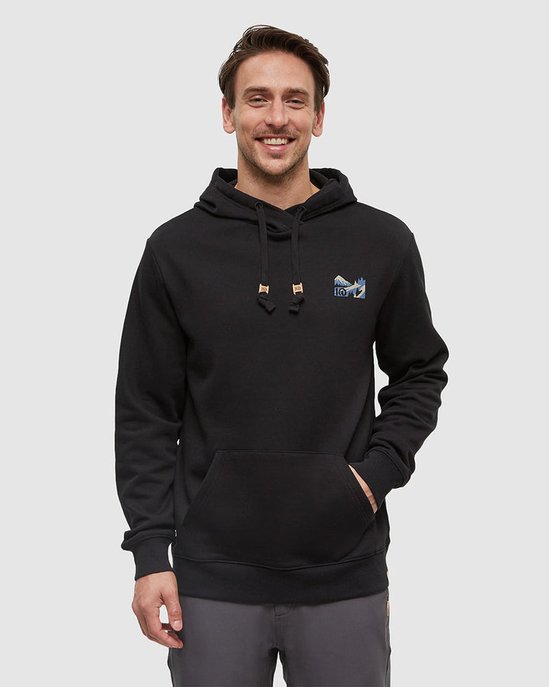Black-Printed-Graphic-TreeFleece-Hoodie