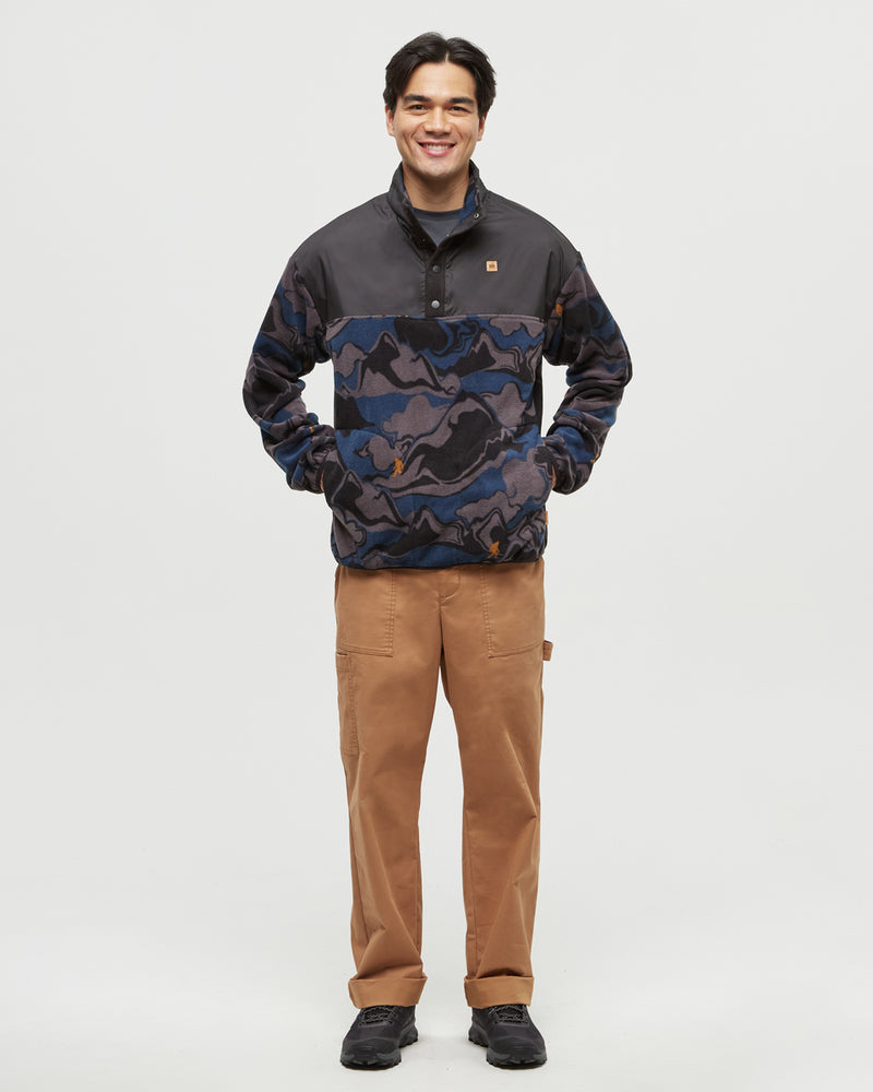 Black-Quarter-Snap-MicroFleece-Sweatshirt