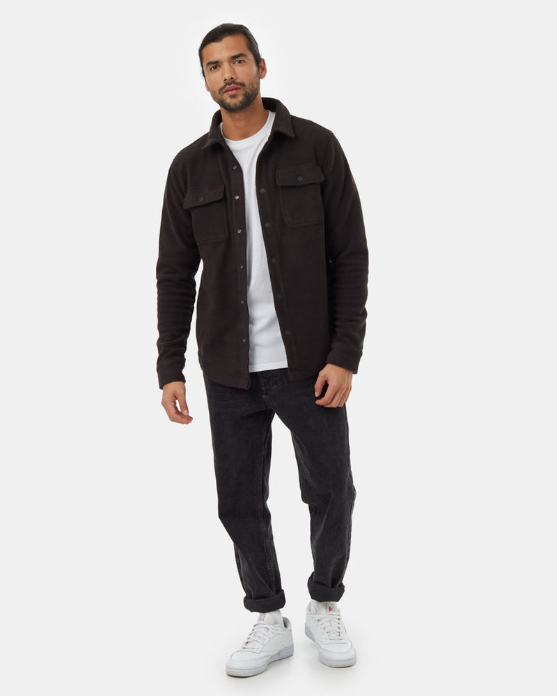 Black-Recycled-Polyester-Longsleeve-Shirt-Jacket