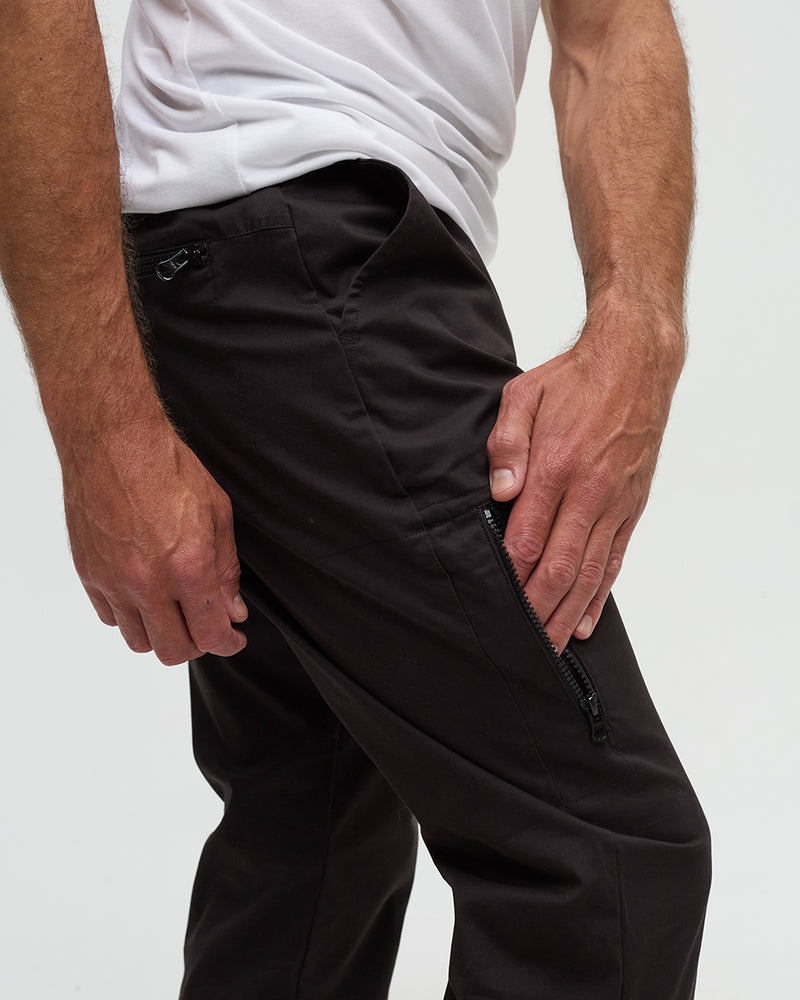 Black-Regular-Mid-Rise-Straight-TechBlend-Pant