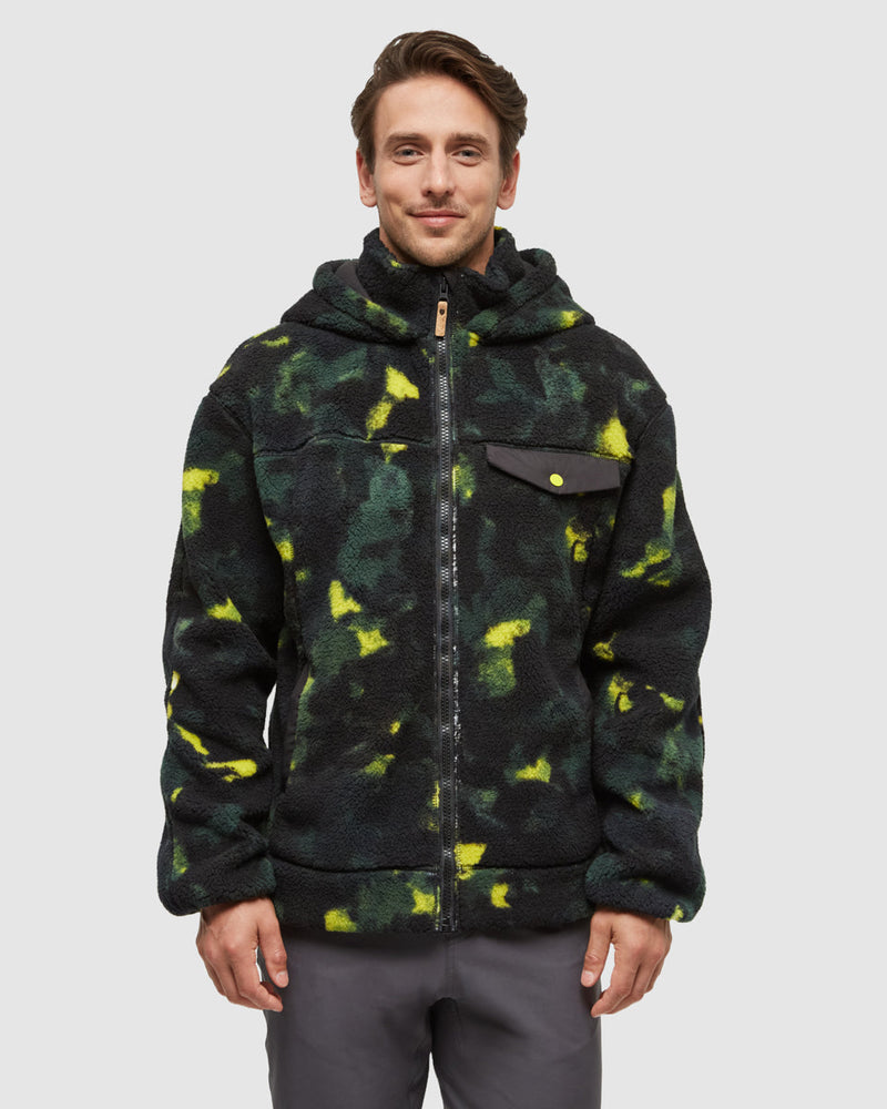 Black-Relax-Bonded-Sherpa-Fleece-Zip-Jacket