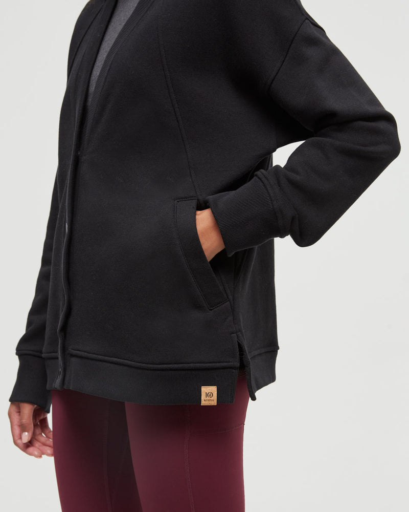 Black-Relax-TreeFleece-Cardigan