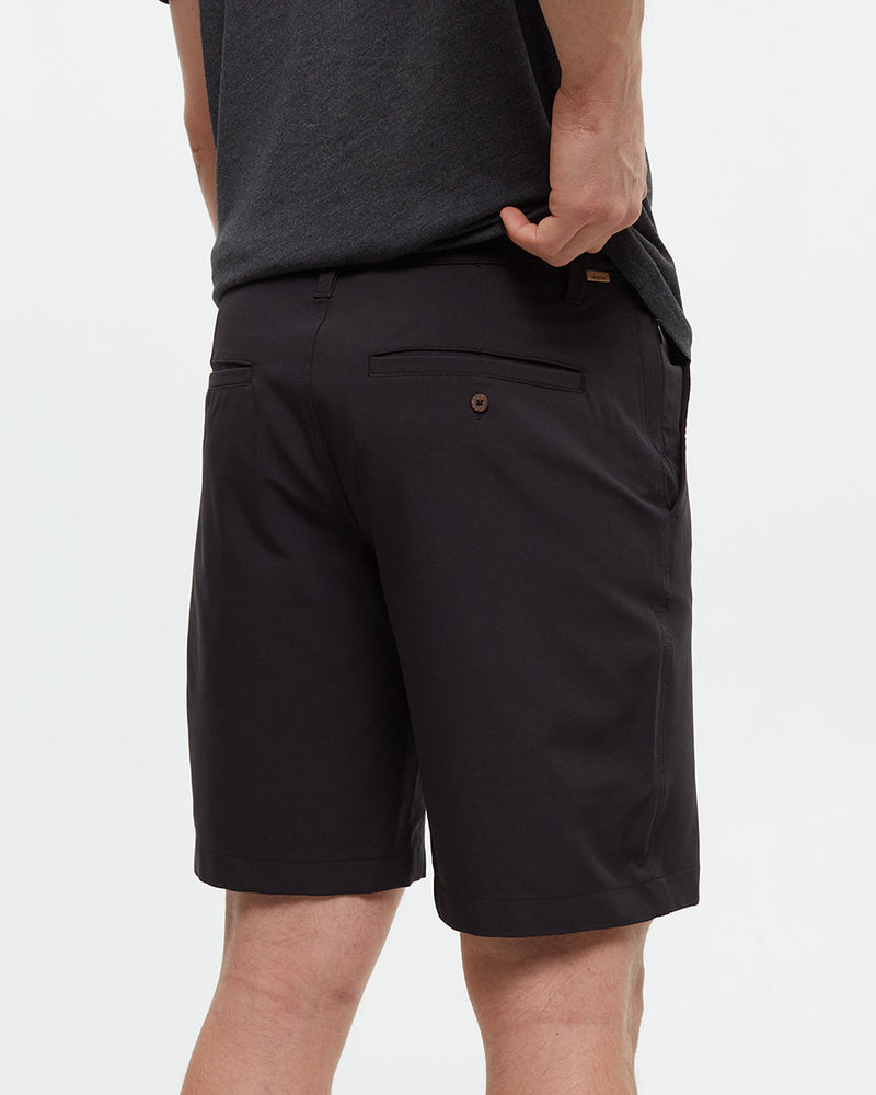 Black-Tech-Stretch-Regular-Mid-Rise-Short