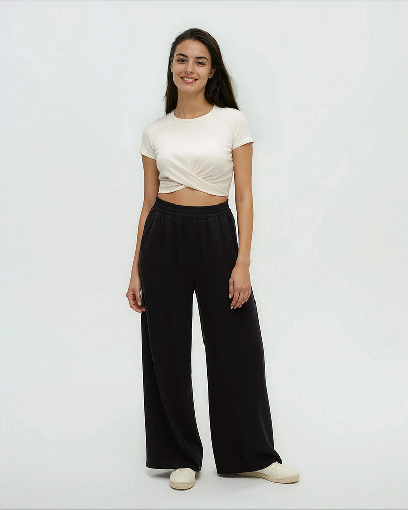 Black-Tencel-Wide-Leg-Pant