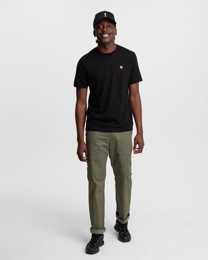 Black-Treeblend-Regular-Fit-Crew-Neck-T-shirt