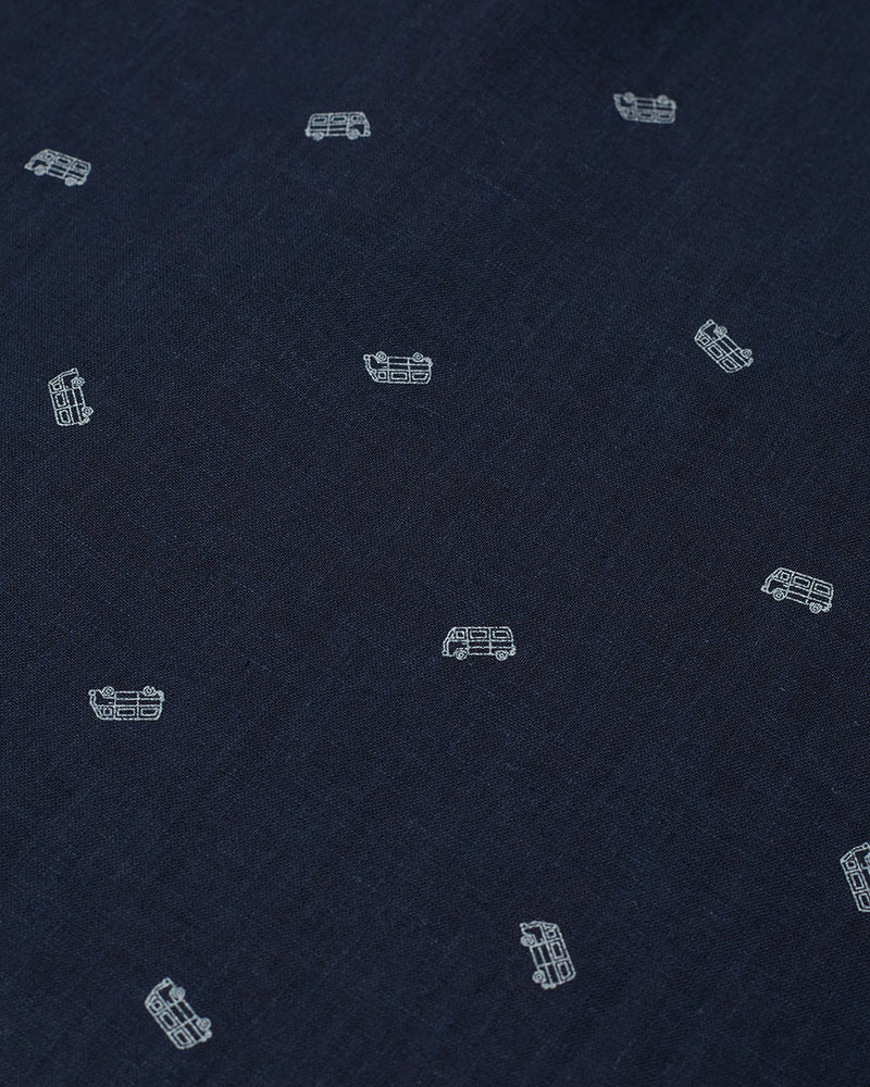Blue-Collared-Patterned-Shortsleeve-Button-Up-Shirt