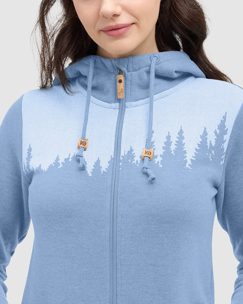 Blue-Heather-Fleece-Longsleeve-Zip-Hoodie