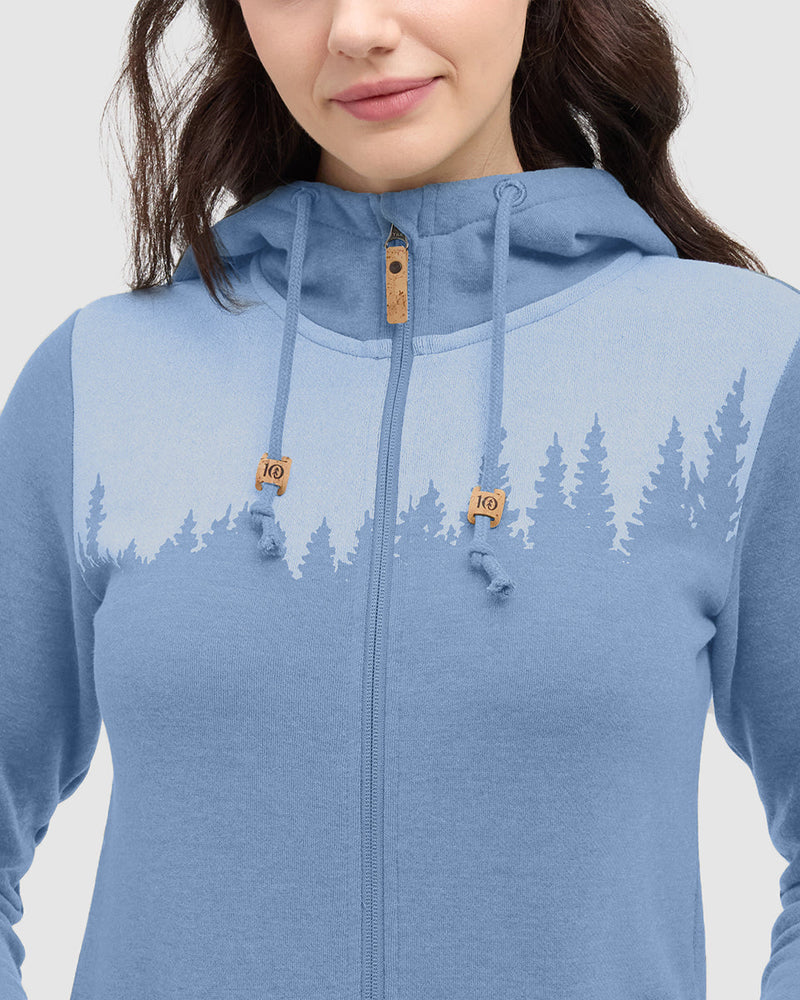 Blue-Heather-Fleece-Longsleeve-Zip-Hoodie