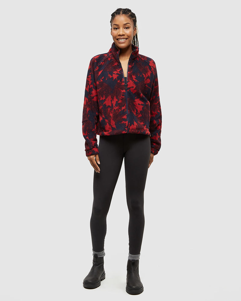 Blue-Recycled-Polyester-Mock-Neck-Full-Zip