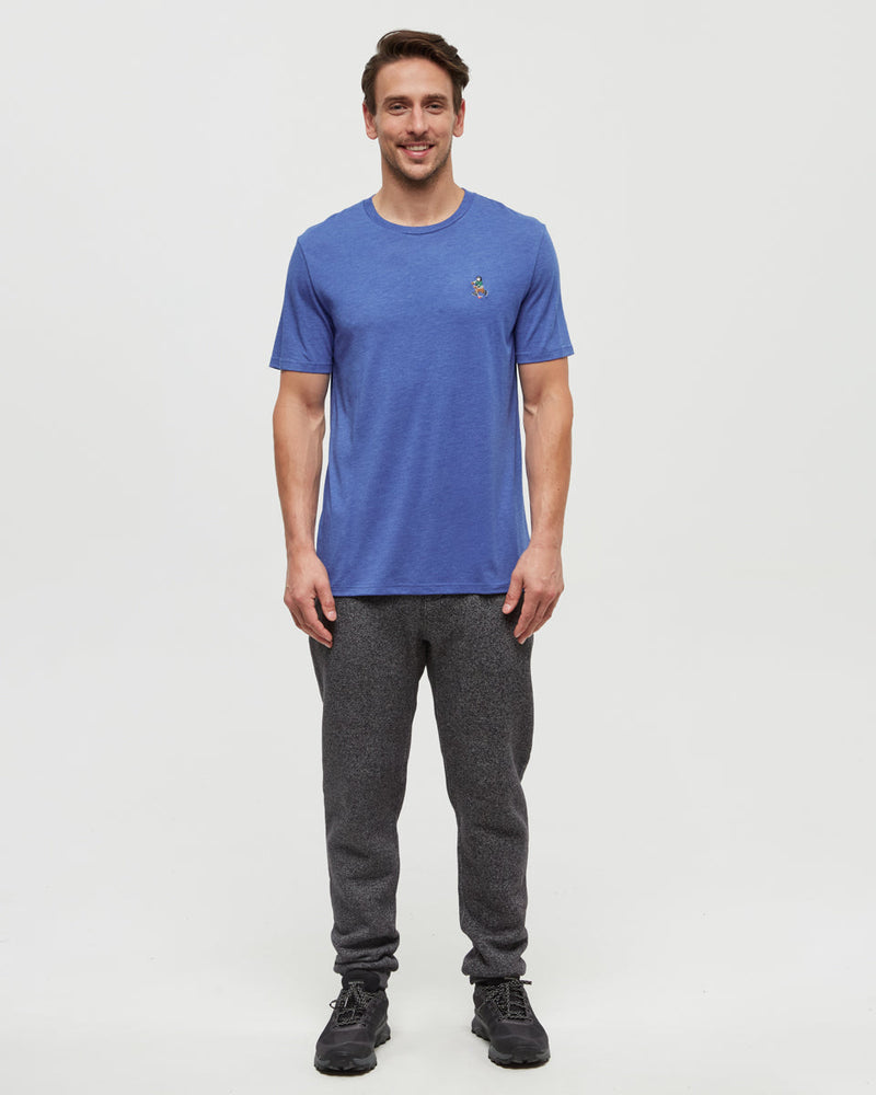 Blue-Regular-Fit-Embroidered-Graphic-T-Shirt
