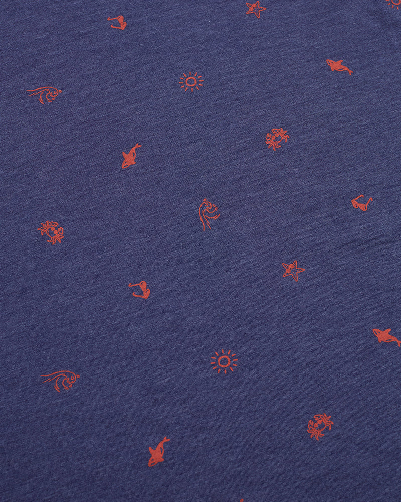 Blue-Regular-Fit-Printed-Graphic-T-shirt