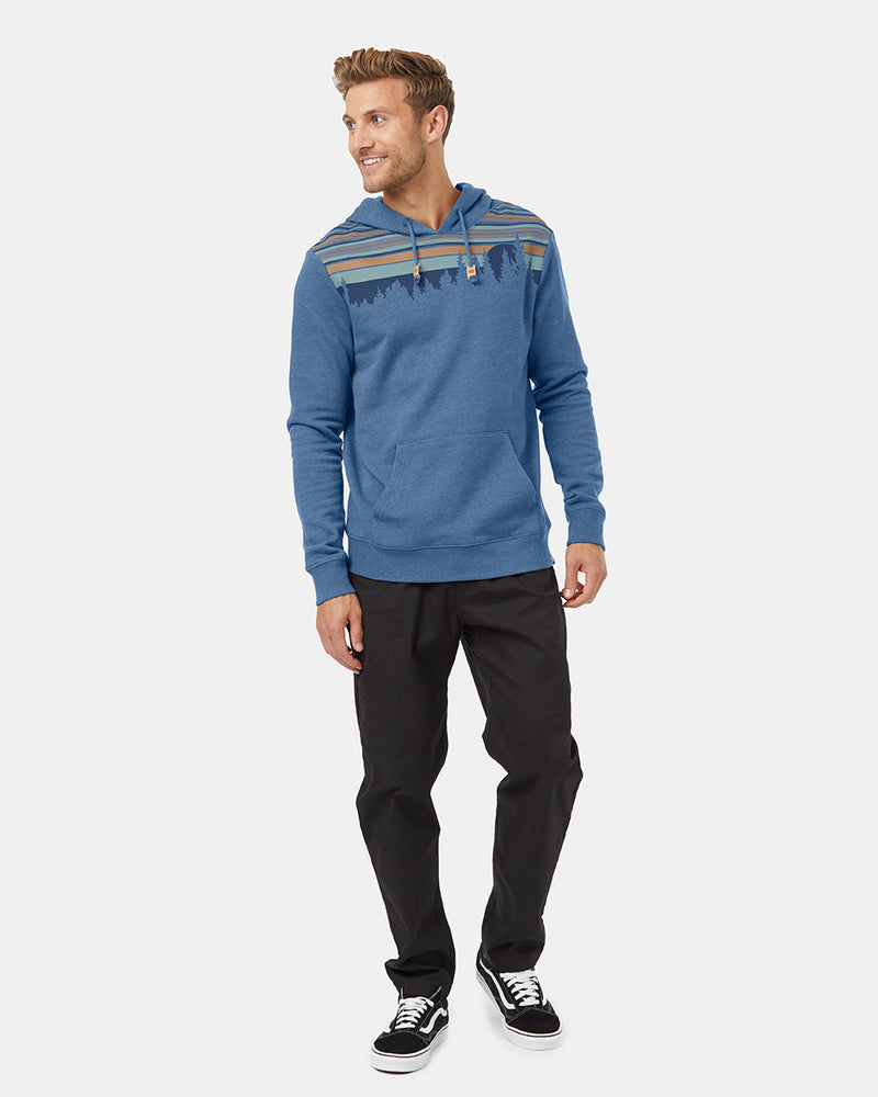 Blue-Retro-Graphic-Pullover-Hoodie