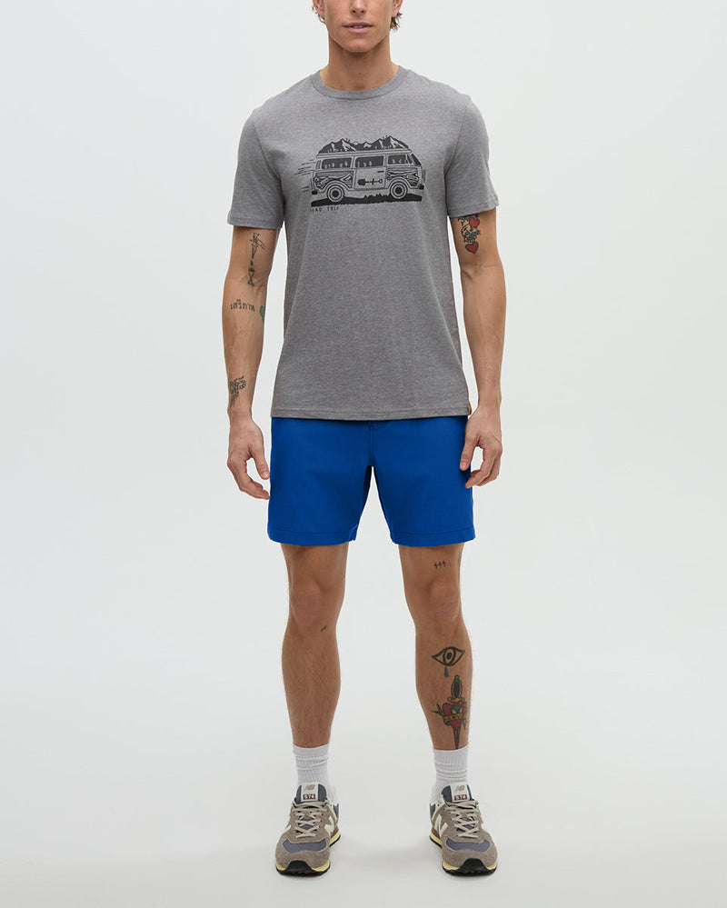 Blue-Stretch-Active-Shorts