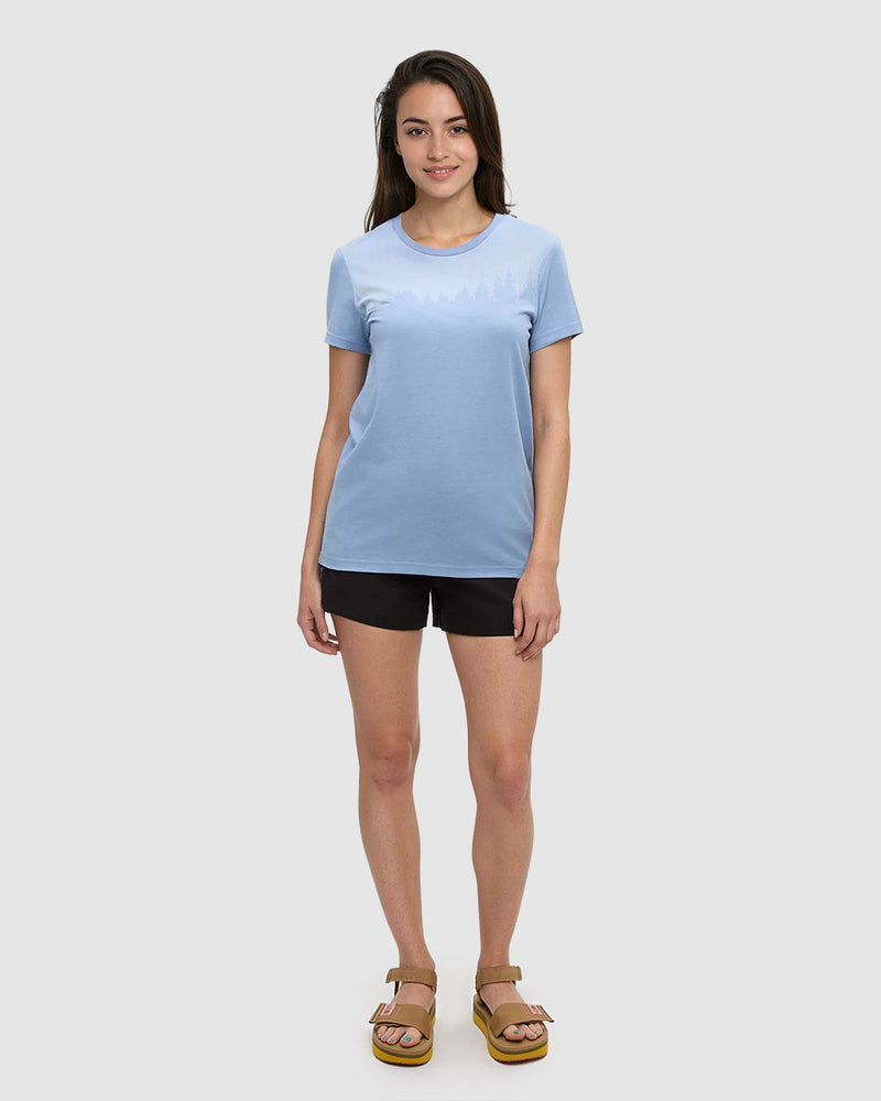 Blue-TreeBlend-Regular-Graphic-T-Shirt