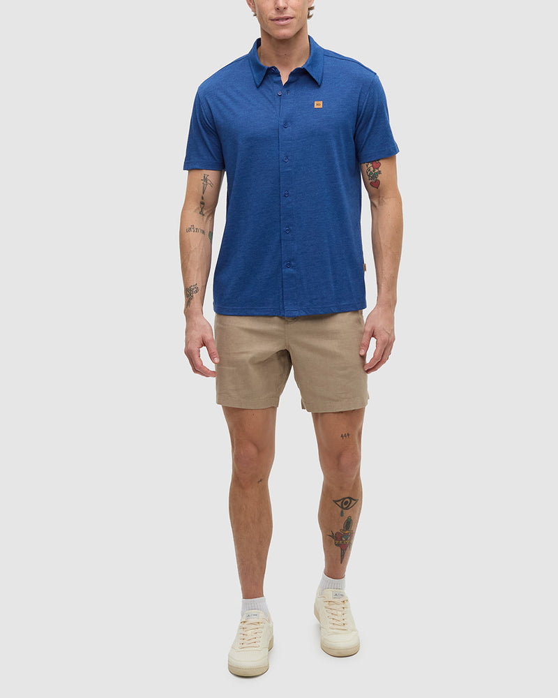 Blue-TreeBlend-Shortsleeve-Button-Shirt