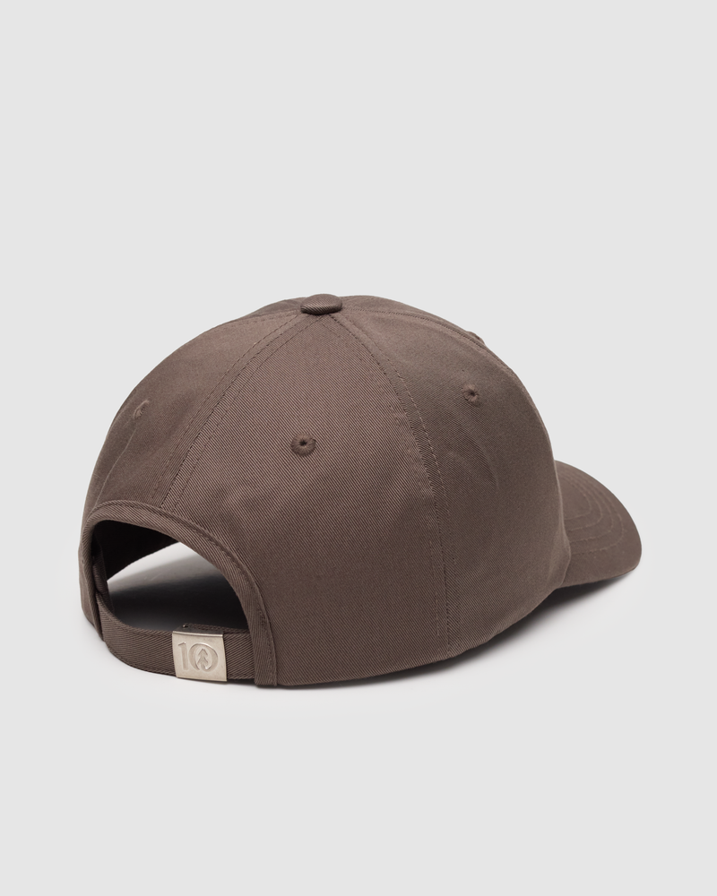 Brown-Organic-Cotton-Low-Profile-Embroidered-Baseball-Cap