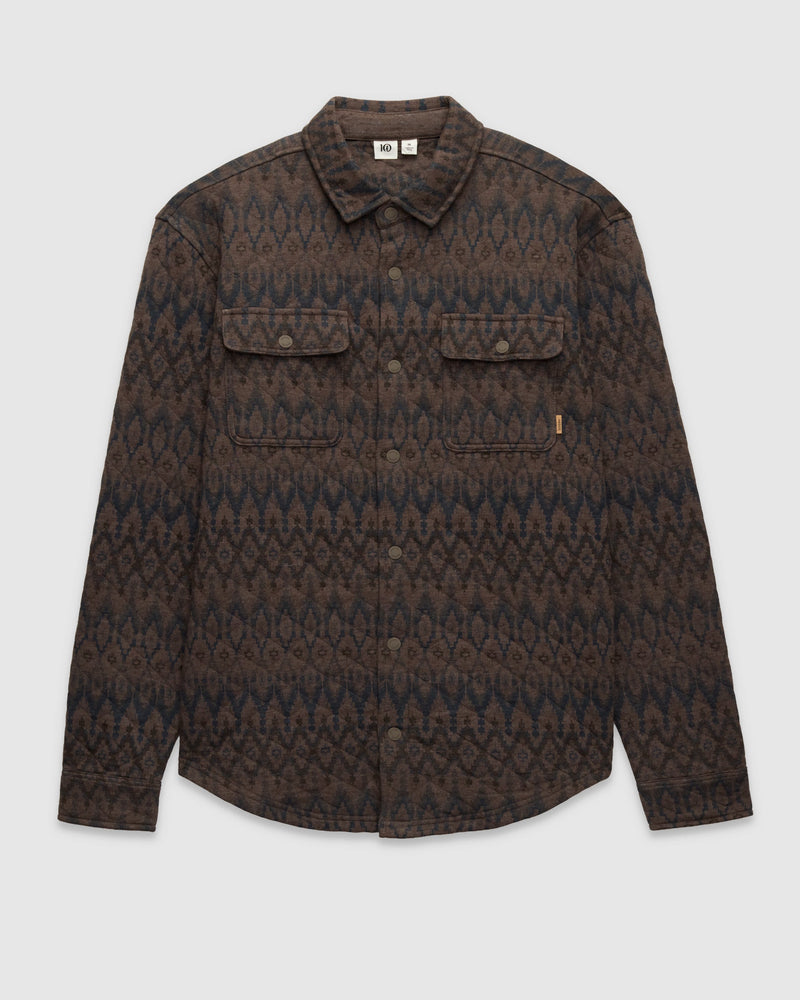 Brown-Quilt-Knit-Regular-Fit-Set-in-Shirt