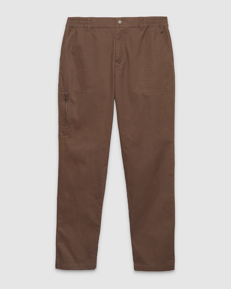 Brown-Regular-Mid-Rise-Straight-TechBlend-Pant