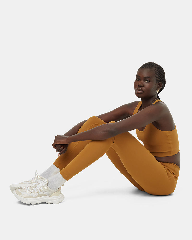 Brown-Womens-High-Waisted-Leggings