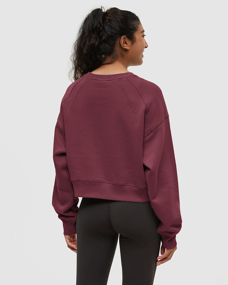 Burgundy-TreeFleece-Oversized-Cropped-Crew