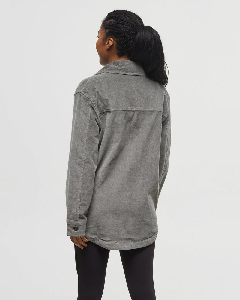 Green-Corduroy-Oversized-Fit-Shirt-Jacket