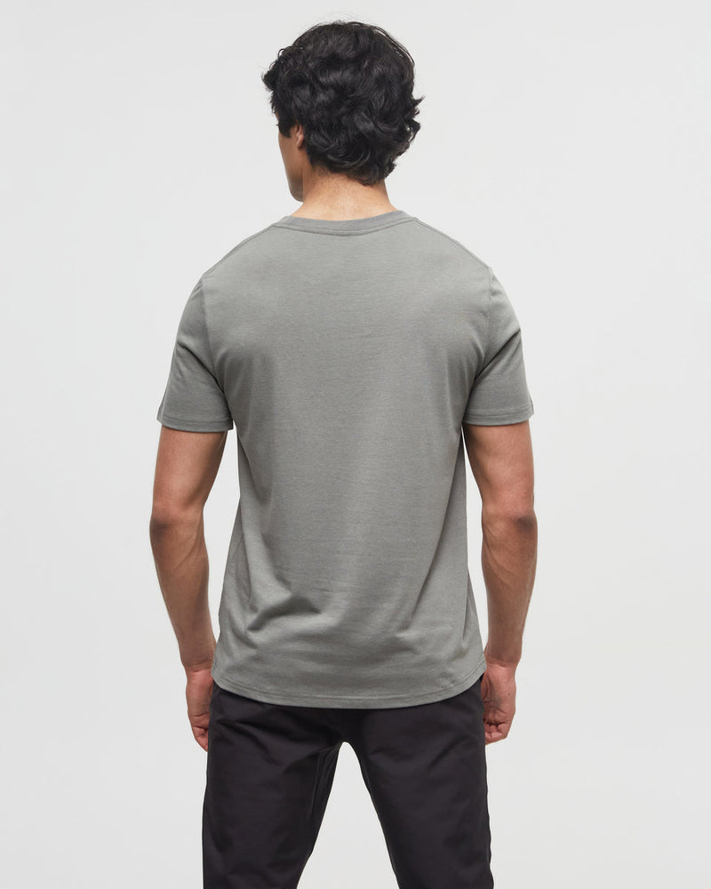 Green-Crew-Neck-Graphic-Shortsleeve-T-Shirt