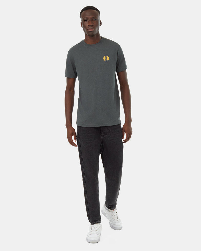 Green-Crew-Neck-Short-Sleeve-Graphic-T-Shirt