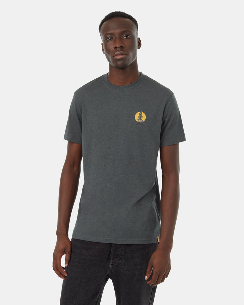 Green-Crew-Neck-Short-Sleeve-Graphic-T-Shirt