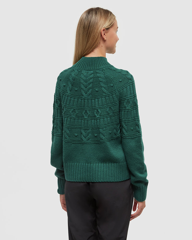 Green-Eco-Friendly-Mock-Neck-Knit-Sweater