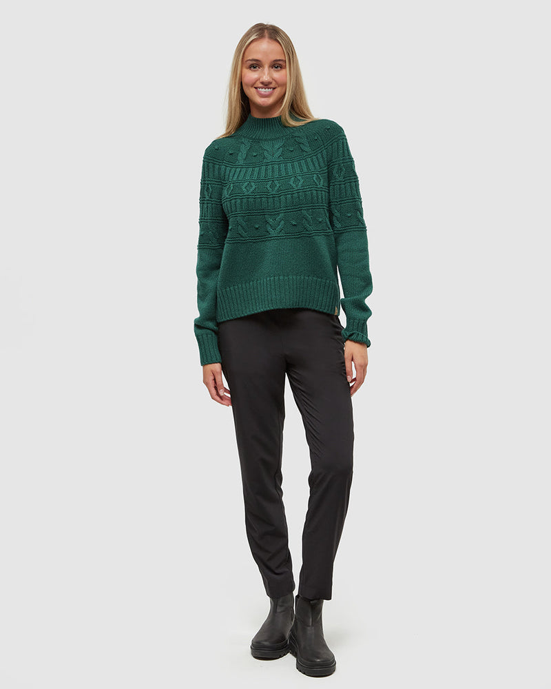 Green-Eco-Friendly-Mock-Neck-Knit-Sweater