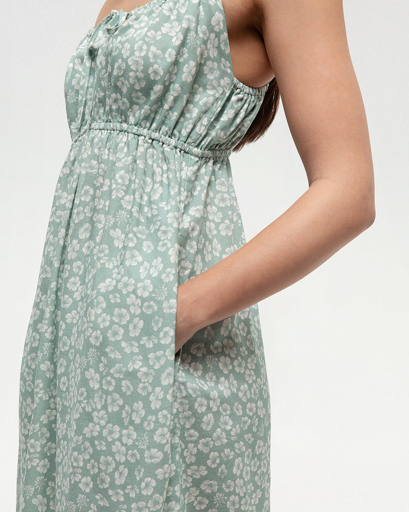 Green-Fit-_-Flare-Tie-Front-Maxi-Dress