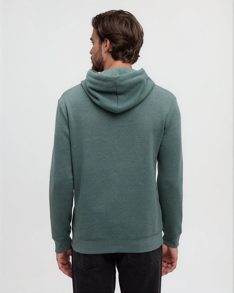 Green-Heather-Fleece-Regular-Fit-Set-In-Hoodie