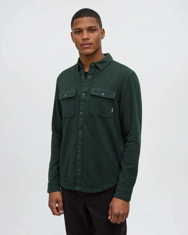 Green-Mens-Button-Up-Shirt