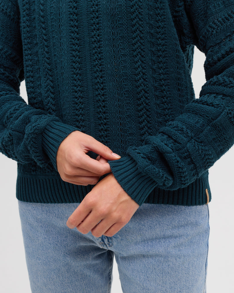 Green-Regular-Cotton-Yarn-Sweater