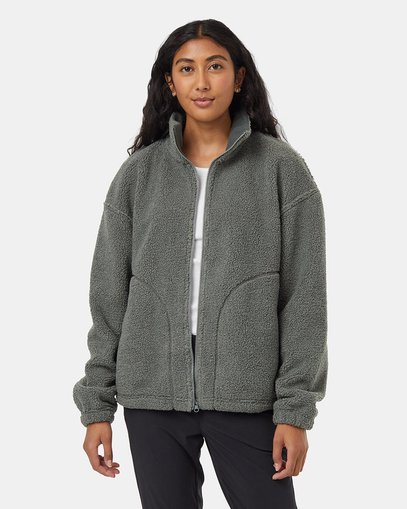 Green-Reversible-Mock-Neck-Zip-Up