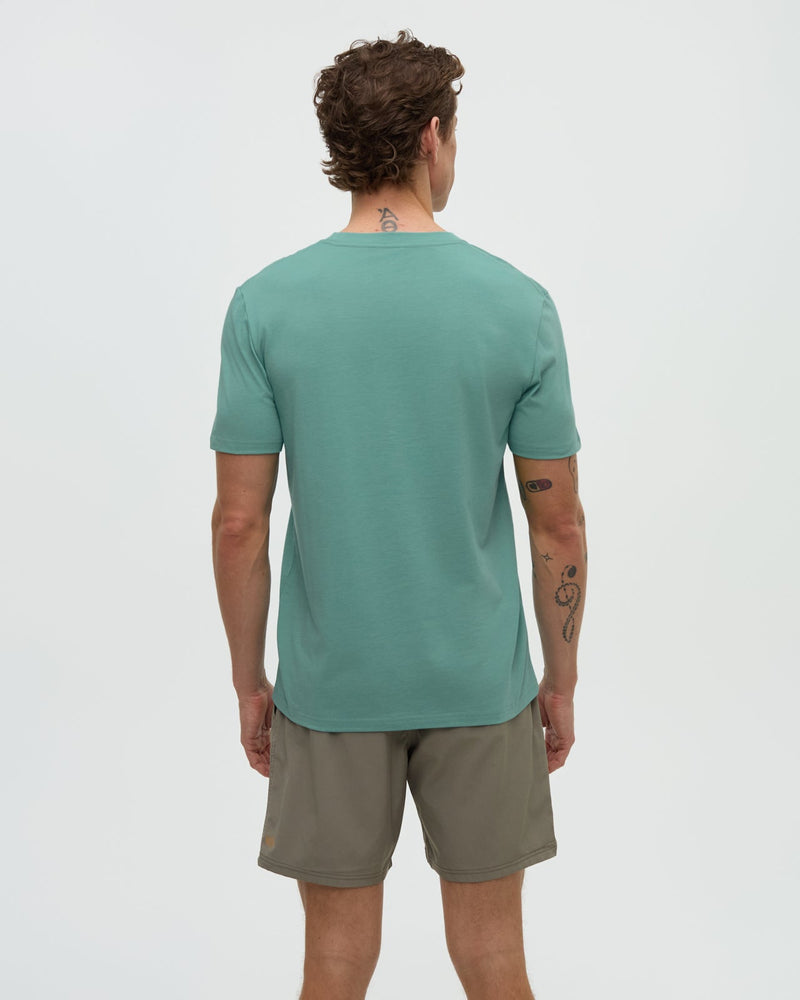 Green-Treeblend-Regular-Fit-Crew-Neck-T-shirt