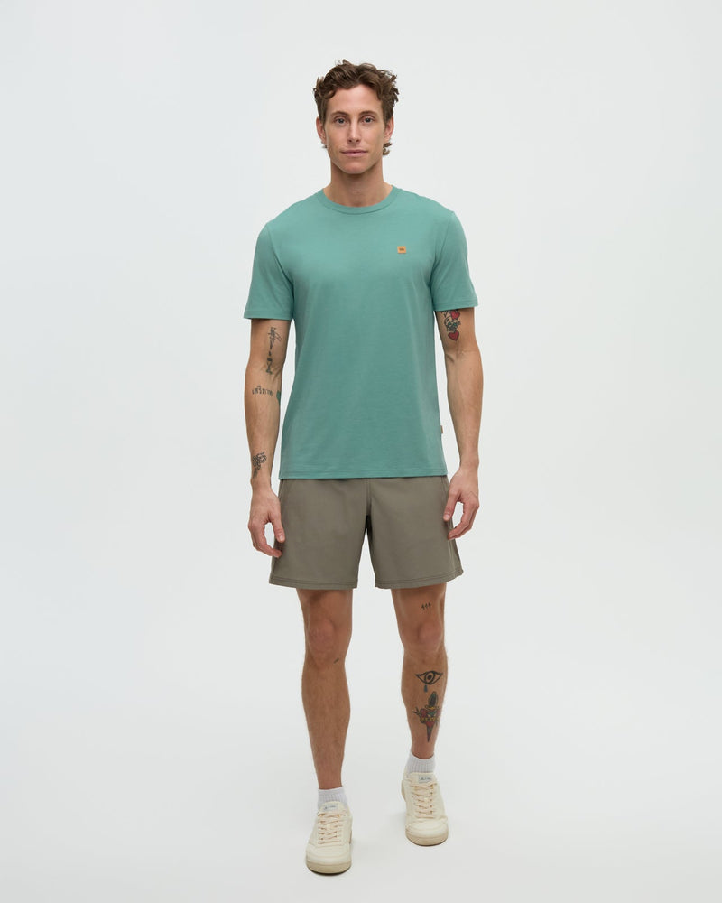 Green-Treeblend-Regular-Fit-Crew-Neck-T-shirt