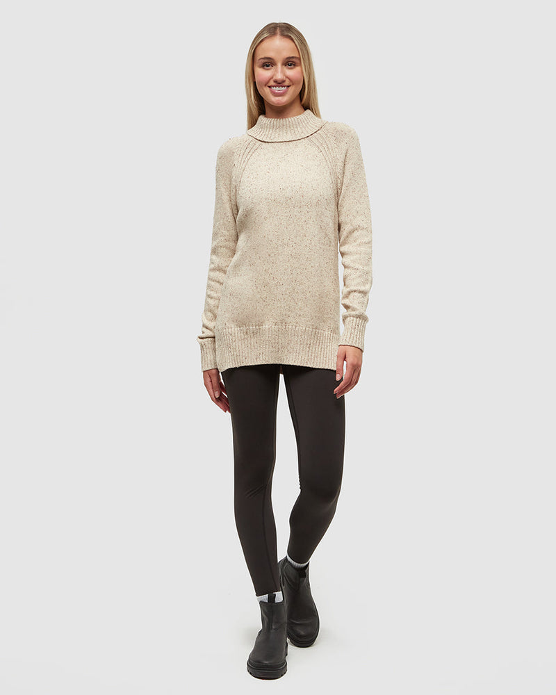 Oatmeal-Relax-Organic-Cotton-Fleck-Woven-Sweater