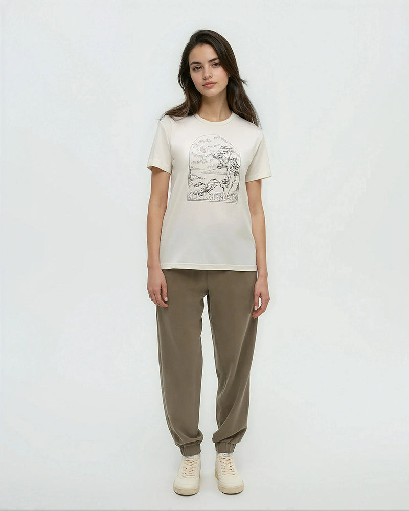 Oatmeal-Treeblend-Regular-Graphic-T-Shirt