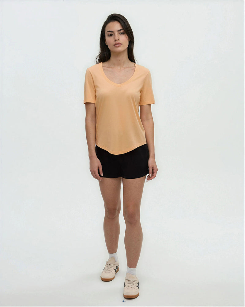 Orange-TreeBlend-V-Neck-T-Shirt