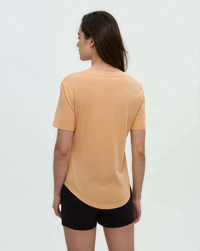 Orange-TreeBlend-V-Neck-T-Shirt